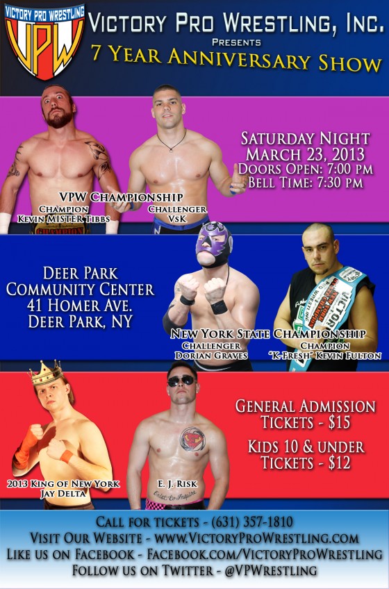 Victory Pro Wrestling presents 7 Year Anniversary Show
