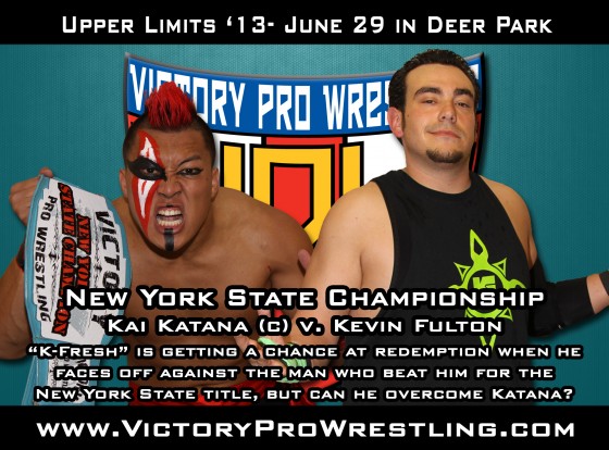 Kai Katana against K-Fresh Kevin Fulton for the VPW New York State Championship