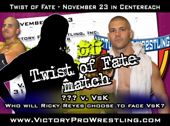 Who will Ricky Reyes choose to face VsK at Twist of Fate?