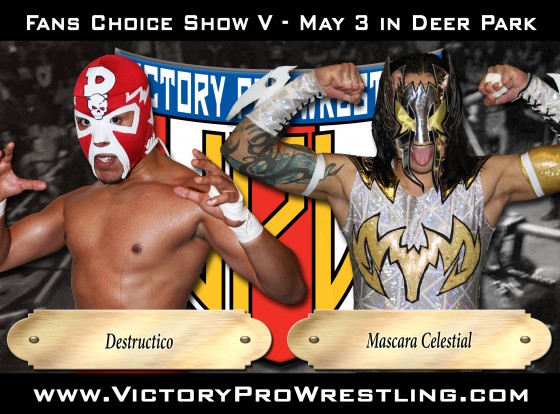 Destructico against Mascara Celestial at Fans Choice Show V
