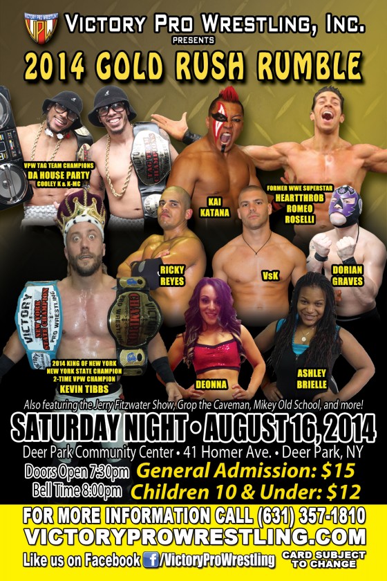 The Gold Rush Rumble, Saturday August 16