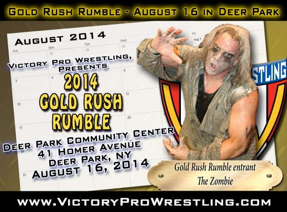The Zombie enters the Gold Rush Rumble